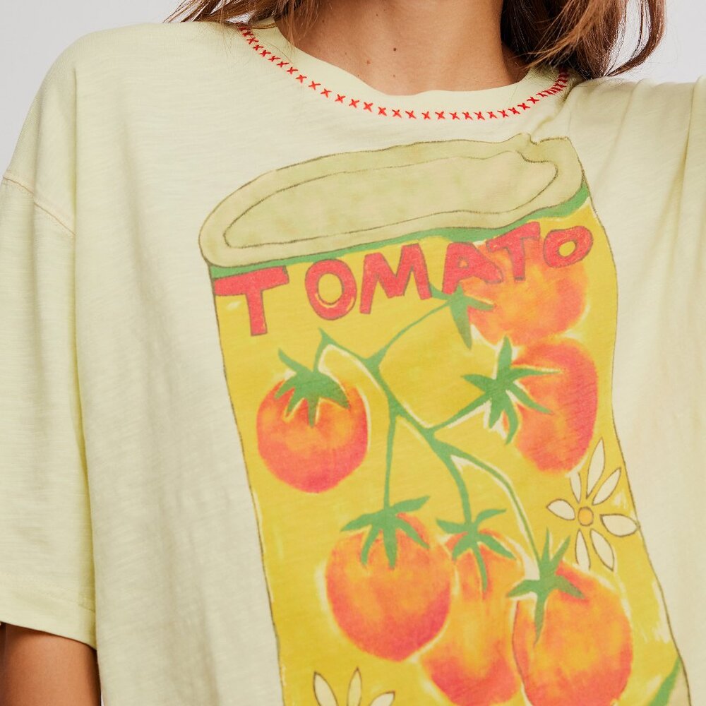 🆕 FREE PEOPLE We The Free In Spring Tee / Lemon Water Combo - Picture 4 of 6
